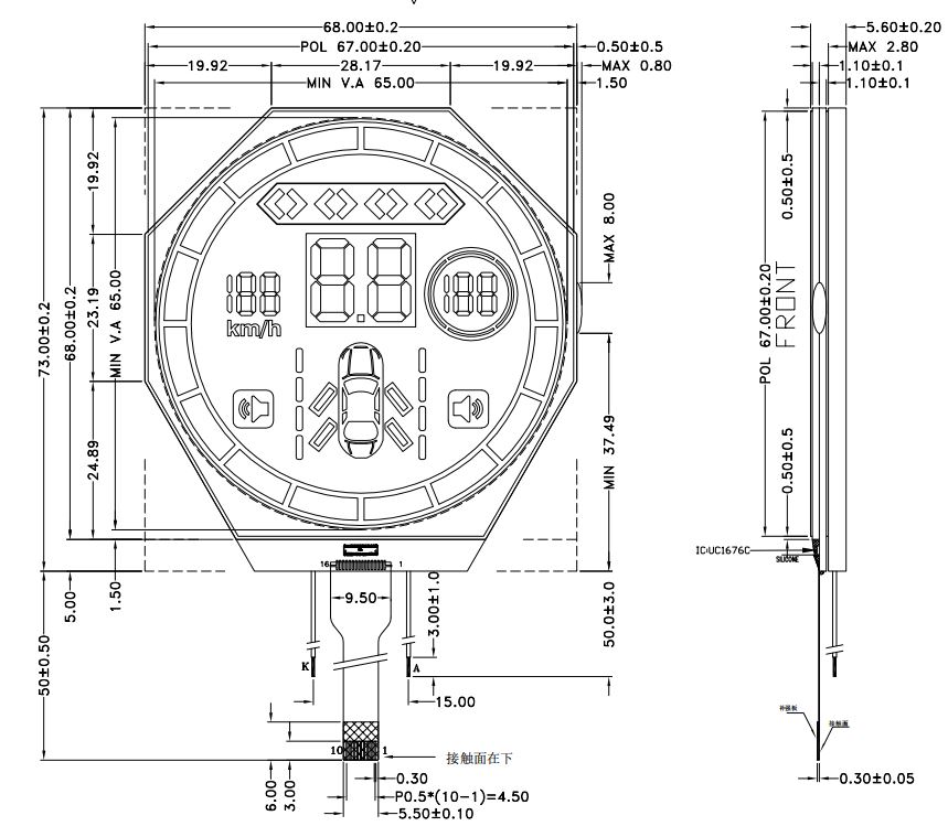 lcd zeichnung lcd drawing