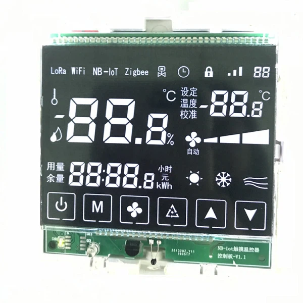 Chinesischer Hersteller Touch VA Segment LCD Display mit PCB