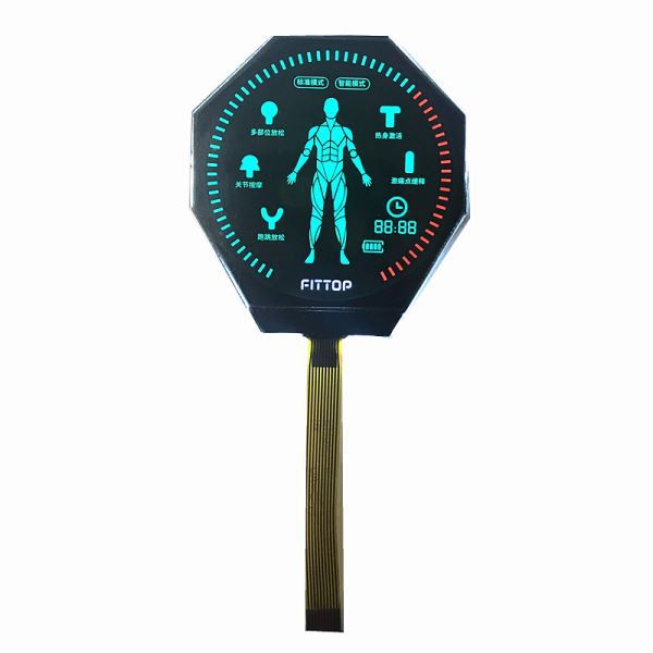 Runde Lcd Display VA Custom Monochrome negative Segment LCD für Smartwatch